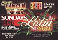 a flyer for sundays latin night